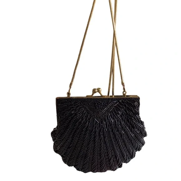 BLACK SEQUIN EVENING BAG - Picture 10 of 16